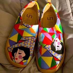 Rainbow Girl print. Never worn, too narrow for me